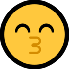 Kissing Face with Smiling Eyes