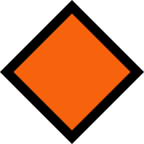 Large Orange Diamond