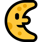 Last Quarter Moon Face
