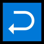 Right Arrow Curving Left