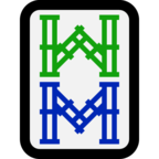 Mahjong Tile Eight of Bamboos