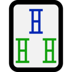 Mahjong Tile Three of Bamboos