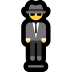 Person in Suit Levitating