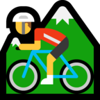 Person Mountain Biking