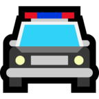 Oncoming Police Car