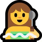 Person in Steamy Room