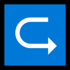 Left Arrow Curving Right