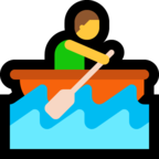 Person Rowing Boat