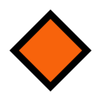 Small Orange Diamond