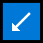 Down-Left Arrow