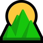 Sunrise Over Mountains