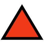 Red Triangle Pointed Up