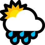 Sun Behind Rain Cloud
