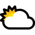 Sun Behind Large Cloud