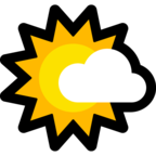 Sun Behind Small Cloud