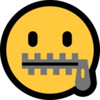 Zipper-Mouth Face