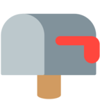 Closed Mailbox with Lowered Flag