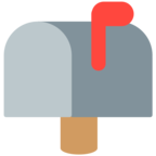 Closed Mailbox with Raised Flag
