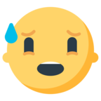 Anxious Face with Sweat