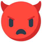 Angry Face with Horns