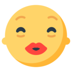 Kissing Face with Smiling Eyes