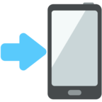 Mobile Phone with Arrow