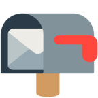 Open Mailbox with Lowered Flag
