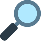 Magnifying Glass Tilted Right
