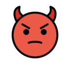 Angry Face with Horns
