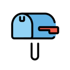 Closed Mailbox with Lowered Flag