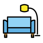 Couch and Lamp