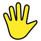 Hand with Fingers Splayed