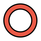 Hollow Red Circle