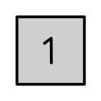 Keycap Digit One