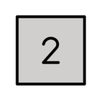 Keycap Digit Two