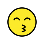 Kissing Face with Smiling Eyes