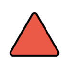 Red Triangle Pointed Up