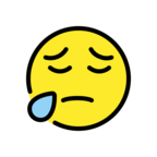 Sad but Relieved Face