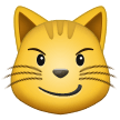 Кот с кривой улыбкой