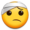 Лицо с повязкой на голову