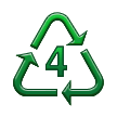 Символ переработки пластмасс типа 4