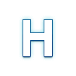 Обозначение регионального индикатора Буква H
