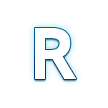 Обозначение регионального индикатора Буква R