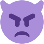 Angry Face with Horns