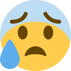 Anxious Face with Sweat
