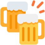 Clinking Beer Mugs
