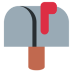 Closed Mailbox with Raised Flag
