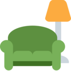 Couch and Lamp