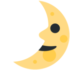 First Quarter Moon Face