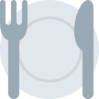Fork and Knife with Plate